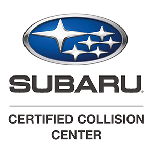 subaru certified collision repair logo